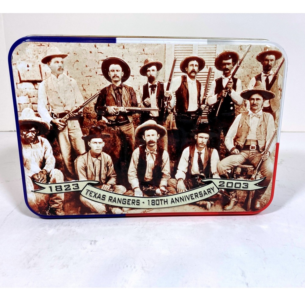 Smith & Wesson Texas Rangers 180th Anniversary Knife and Badge Set in Tin 2003